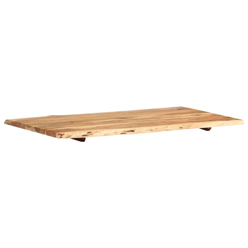 Tabletop, 100x(50-60)x2.5cm, solid acacia wood