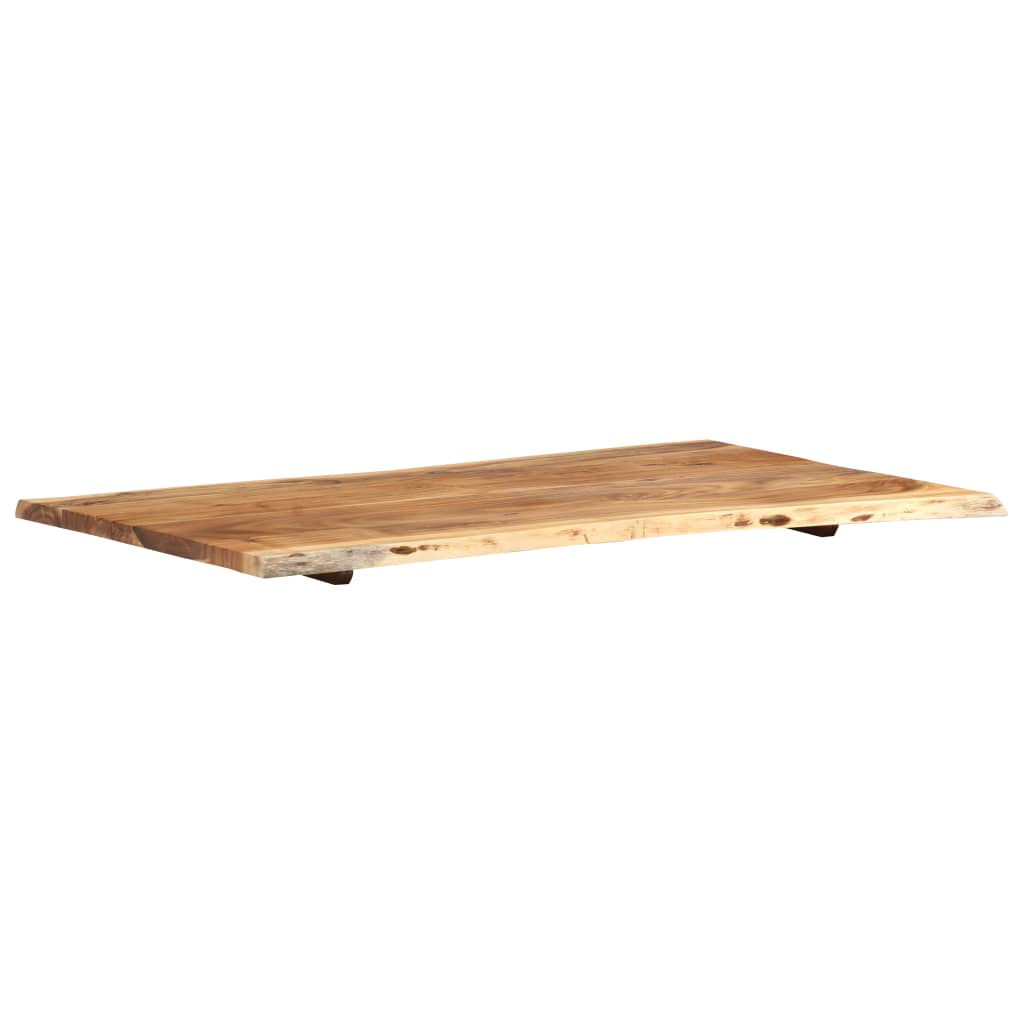 Tabletop, 100x(50-60)x2.5cm, solid acacia wood