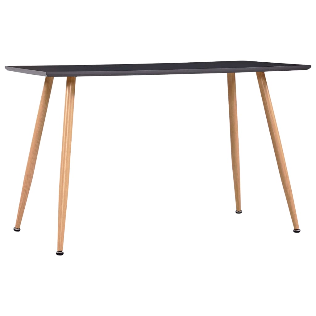 Valgomojo stalas, pilkos ir ąžuolo spalvos, 120x60x74cm, MDF