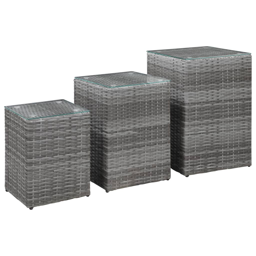 Side tables ABIGAIL I, grey