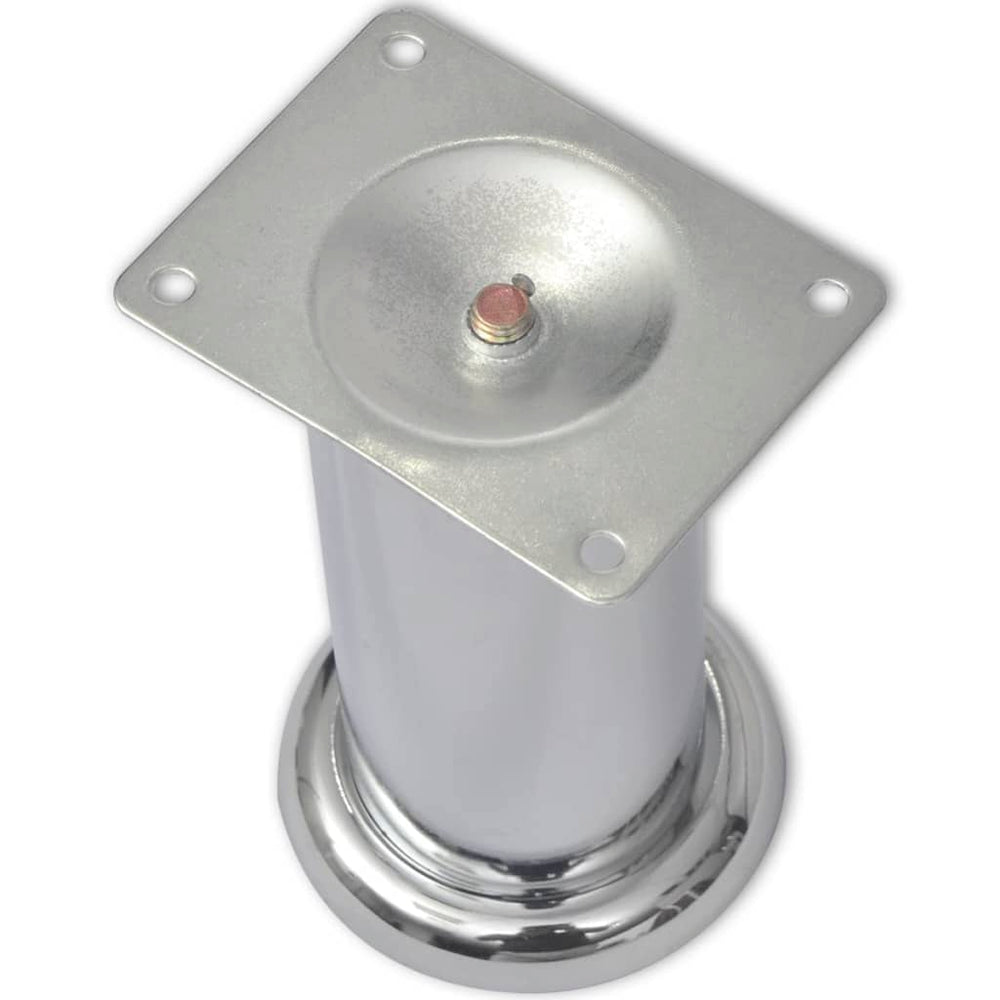 Round sofa legs, 8 pcs, chrome, 120 mm (2x242158)