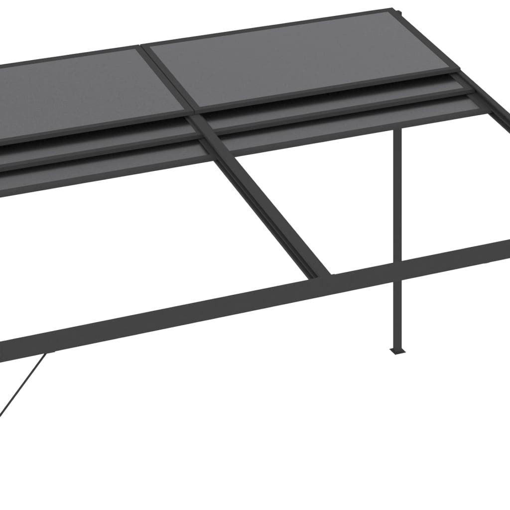 Pavėsinė su stogu XERO, antracito, 4x3m