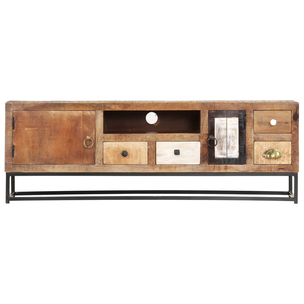 TV cabinet, 120x30x40cm, recycled solid wood