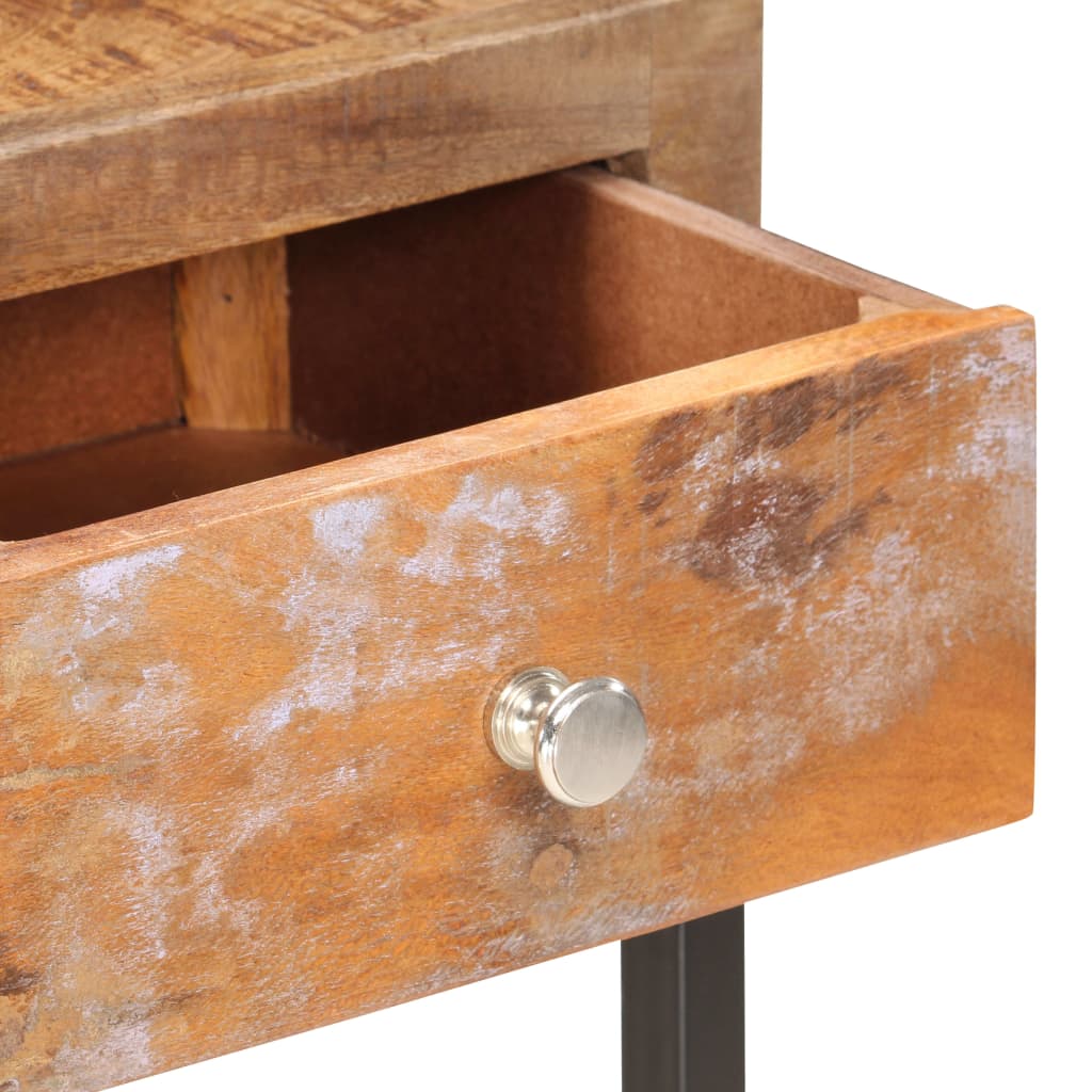 Console table, gold, 90x30x75cm, solid wood