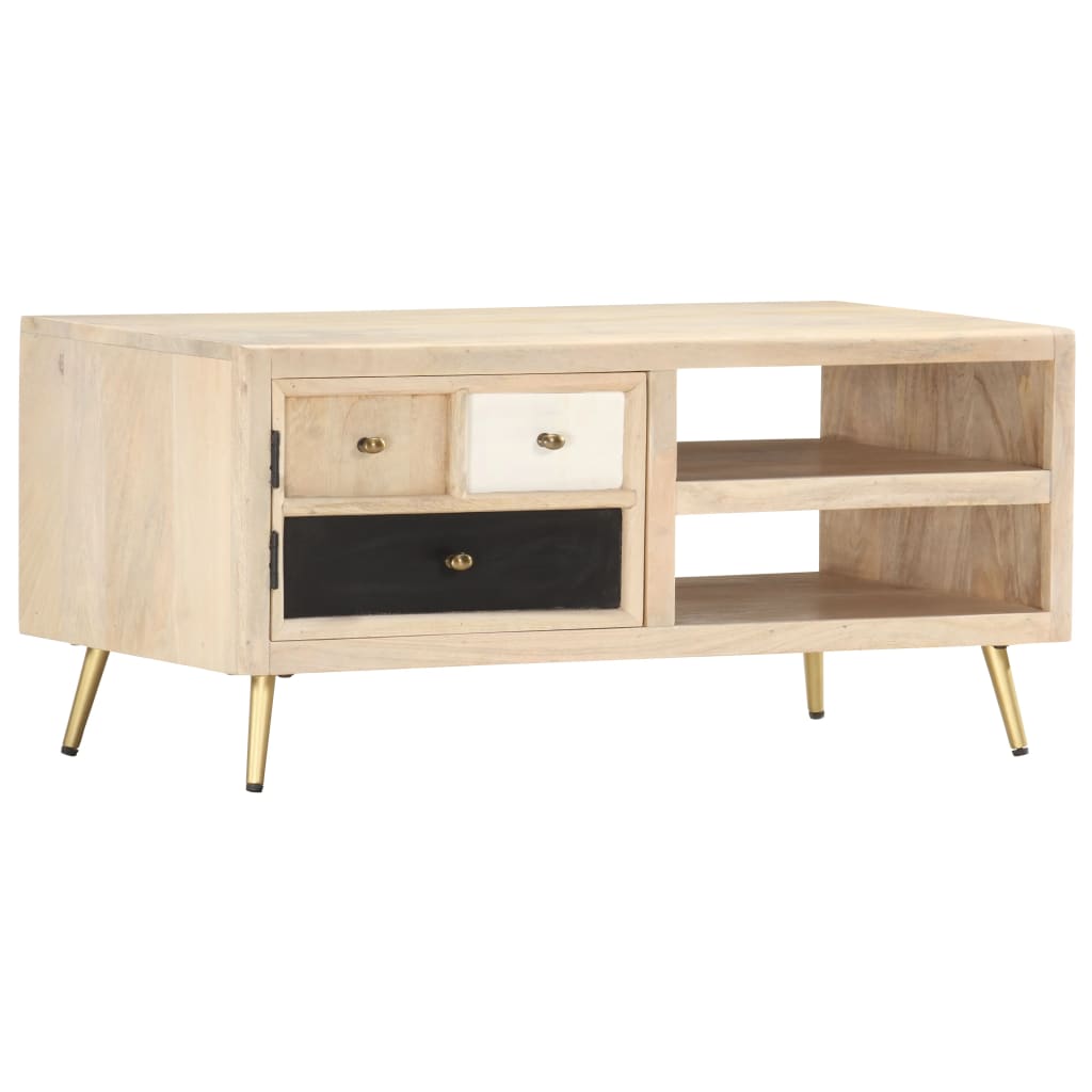 Coffee table, 90x45x40cm, solid mango wood