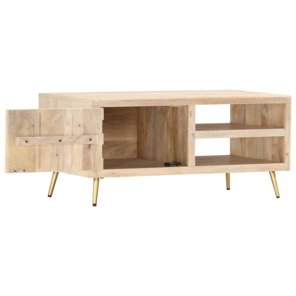 Coffee table, 90x45x40cm, solid mango wood