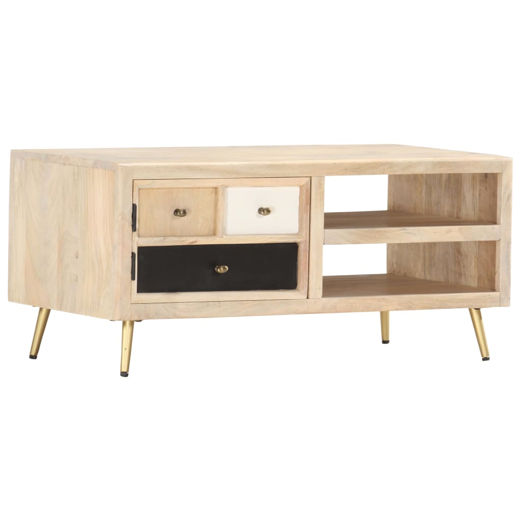 Coffee table, 90x45x40cm, solid mango wood