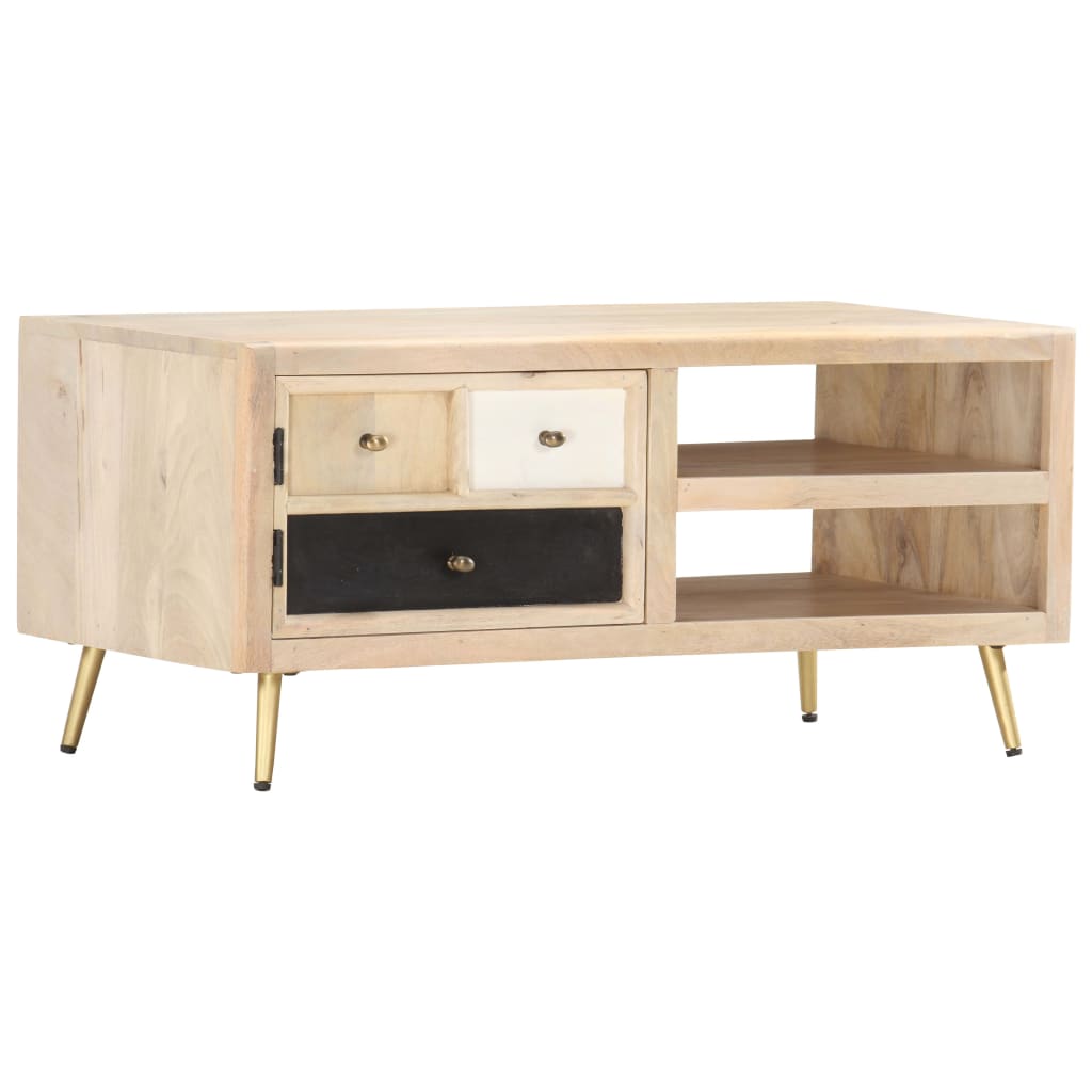 Coffee table, 90x45x40cm, solid mango wood