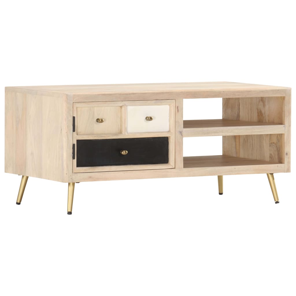 Coffee table, 90x45x40cm, solid mango wood