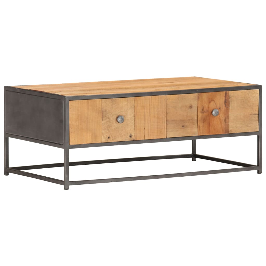 Coffee table, 90x50x35cm, solid reclaimed wood