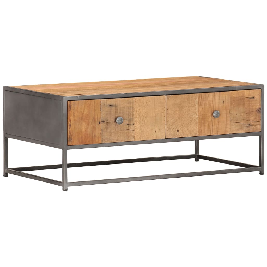 Coffee table, 90x50x35cm, solid reclaimed wood
