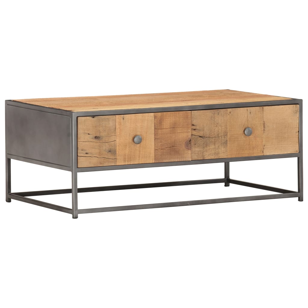 Coffee table, 90x50x35cm, solid reclaimed wood