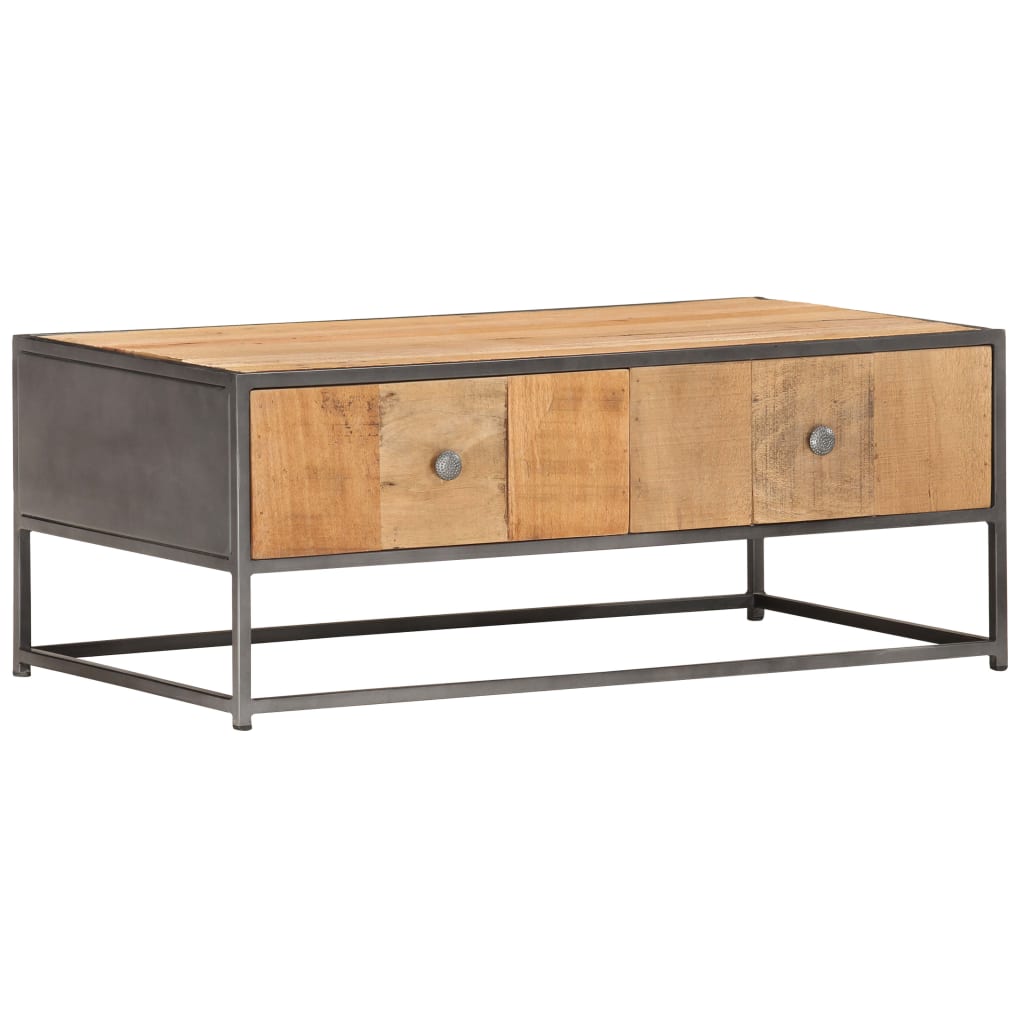 Coffee table, 90x50x35cm, solid reclaimed wood