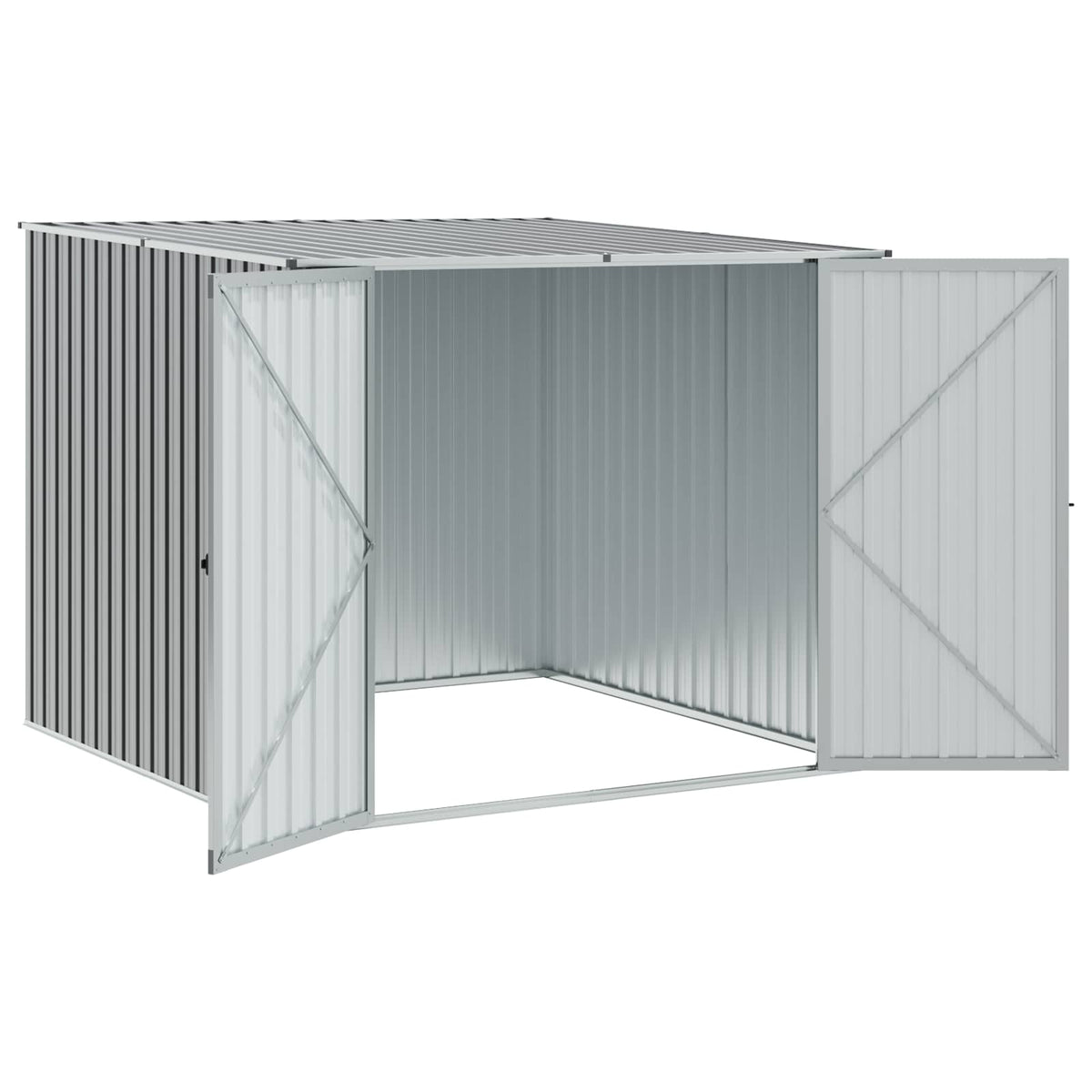 Sodo pašiūrė, pilka, 195x198x159cm, galvanizuotas plienas