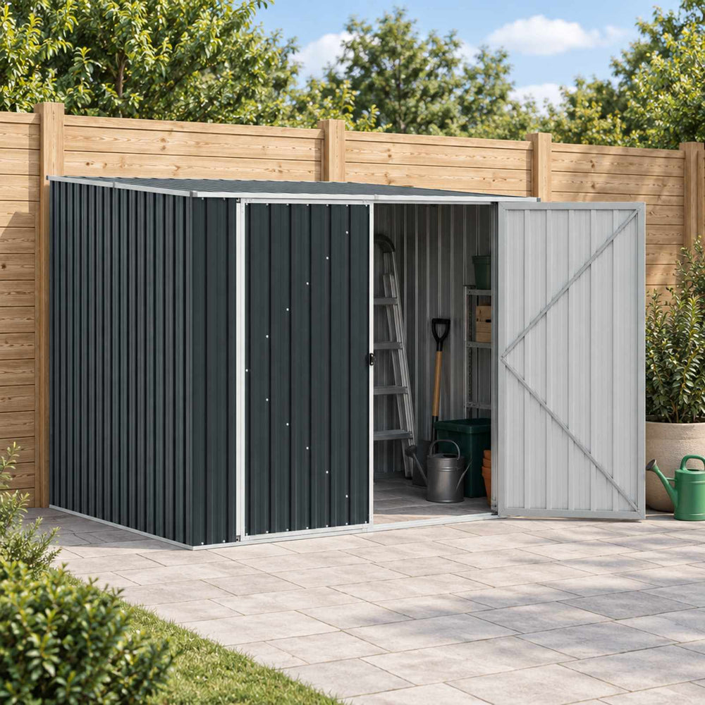 Shed BRESTON, anthracite, 195x198cm