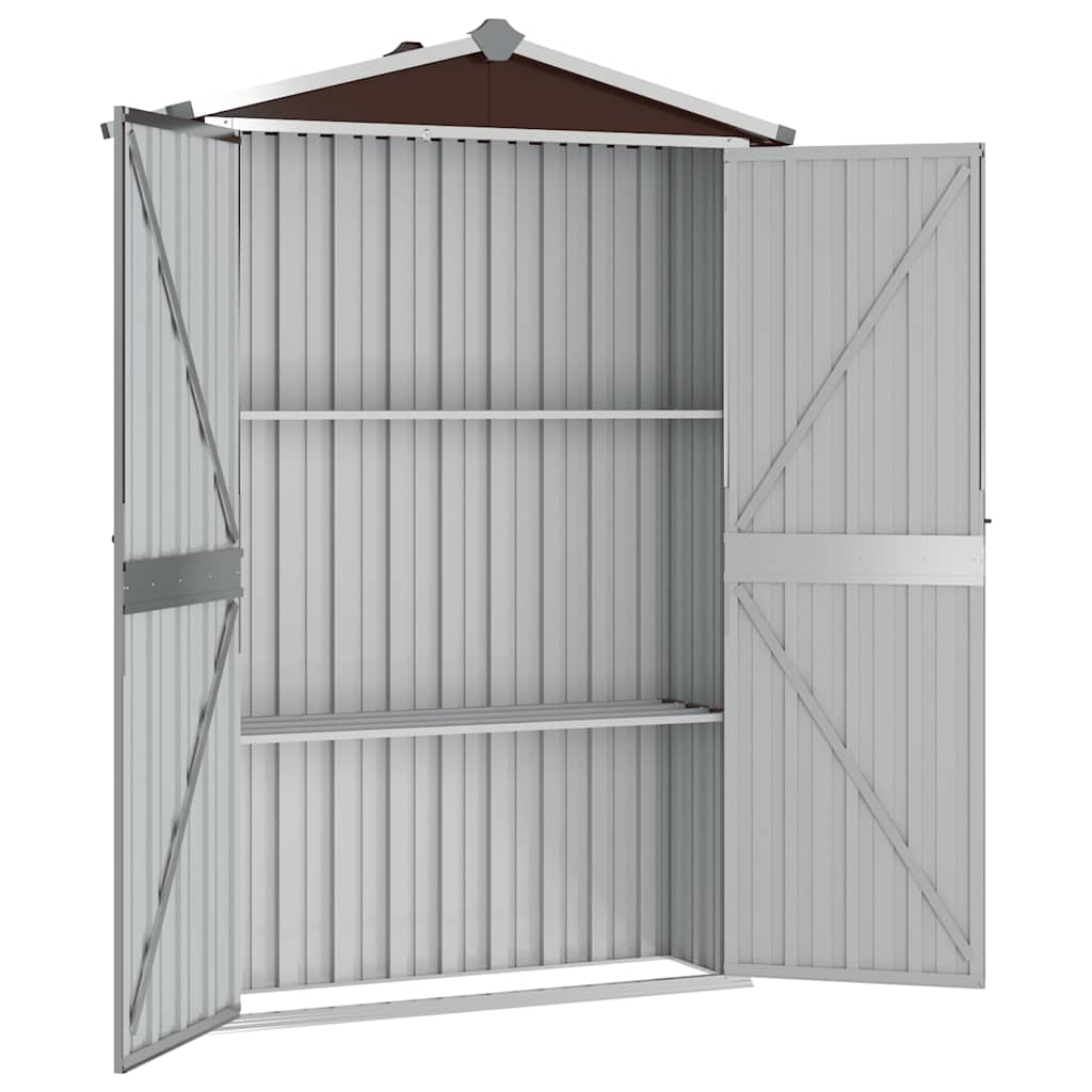 Sodo pašiūrė, ruda, 116x45x175cm, galvanizuotas plienas