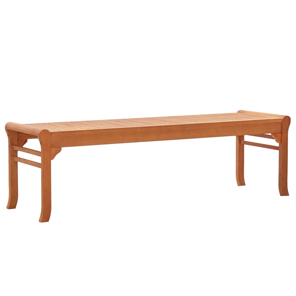 Trivietis sodo suoliukas, 150cm, eukalipto medienos masyvas