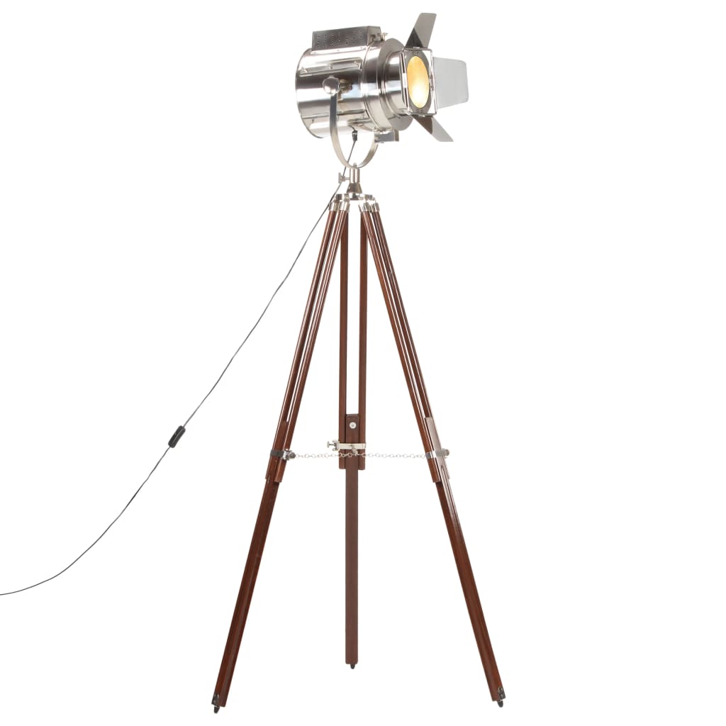 Tripod floor lamp, 180cm, solid mango wood