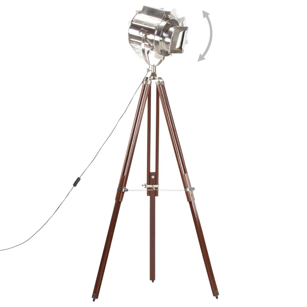 Tripod floor lamp, 180cm, solid mango wood