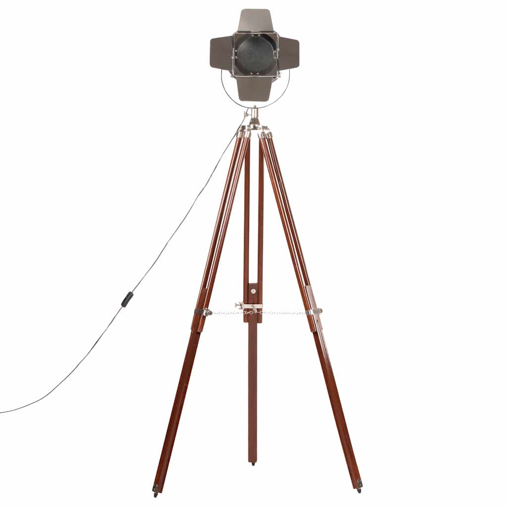 Tripod floor lamp, 180cm, solid mango wood