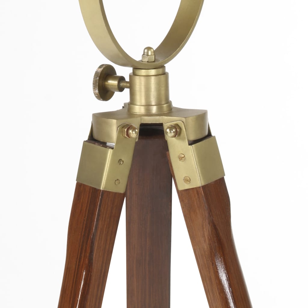 Tripod floor lamp, 97cm, solid mango wood