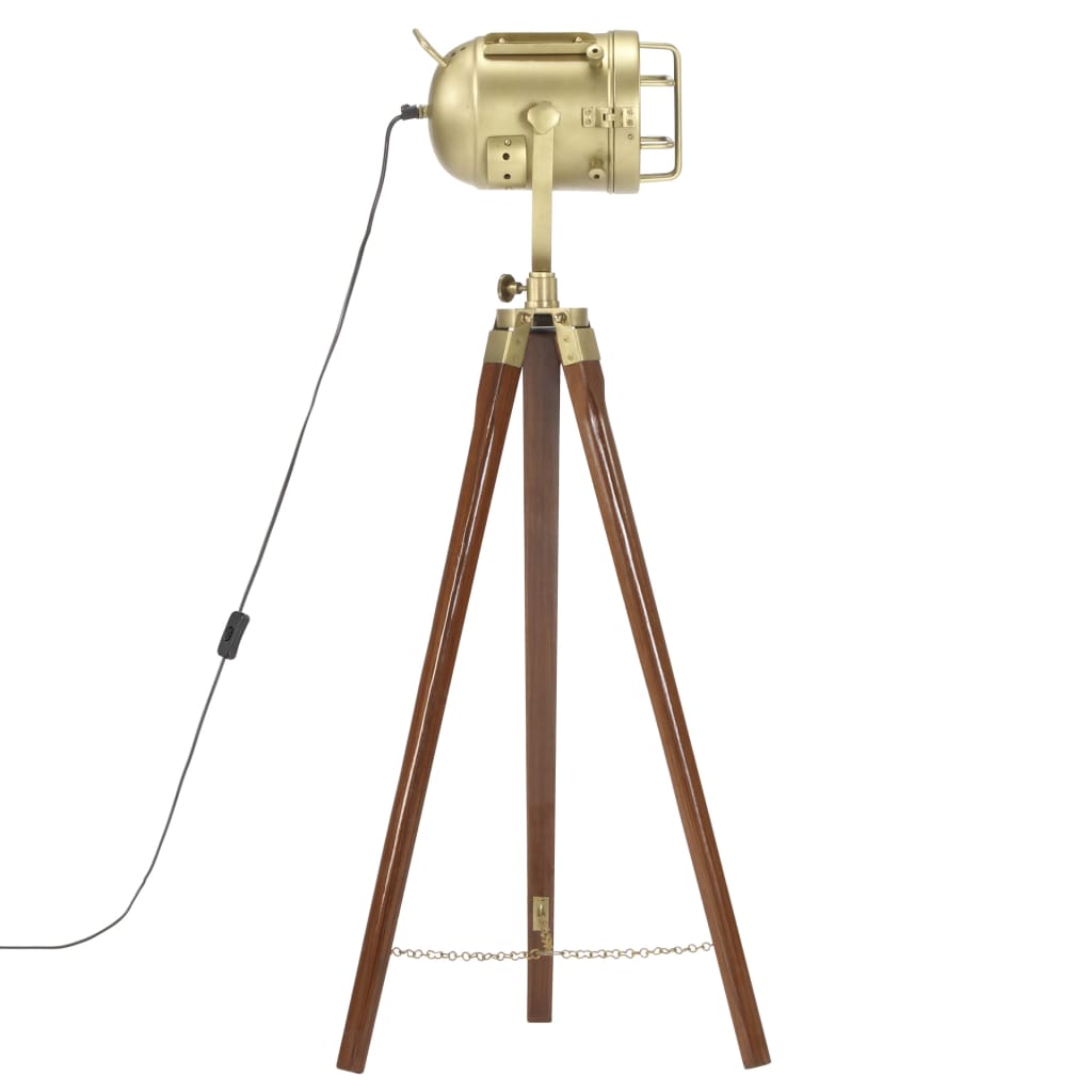 Tripod floor lamp, 97cm, solid mango wood