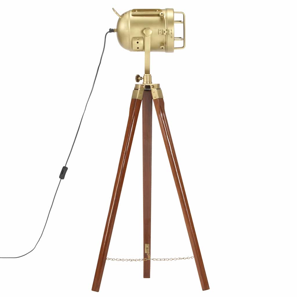 Tripod floor lamp, 97cm, solid mango wood