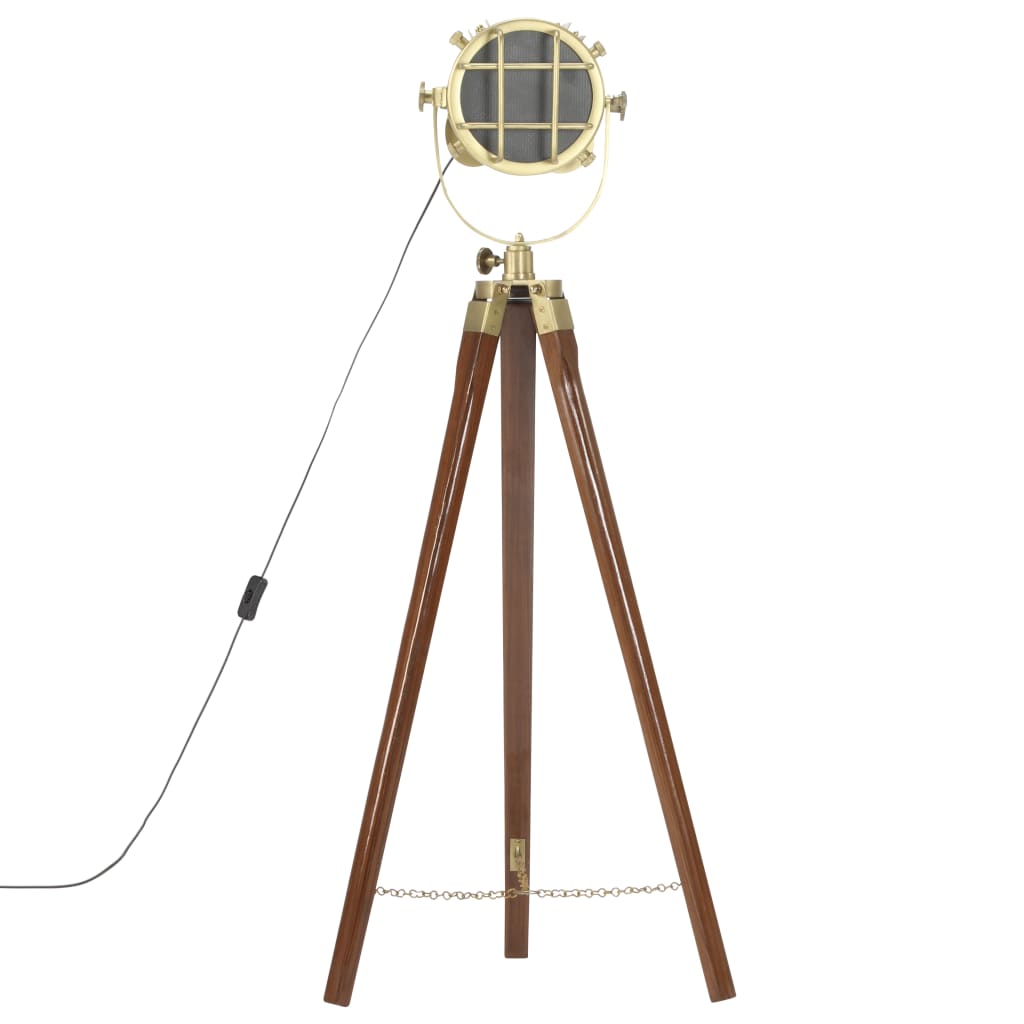 Tripod floor lamp, 97cm, solid mango wood