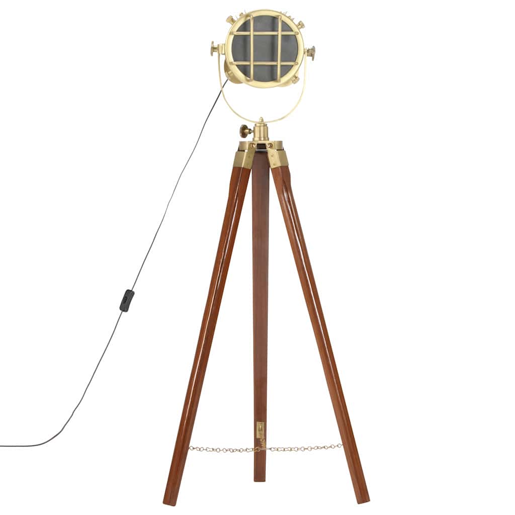 Tripod floor lamp, 97cm, solid mango wood