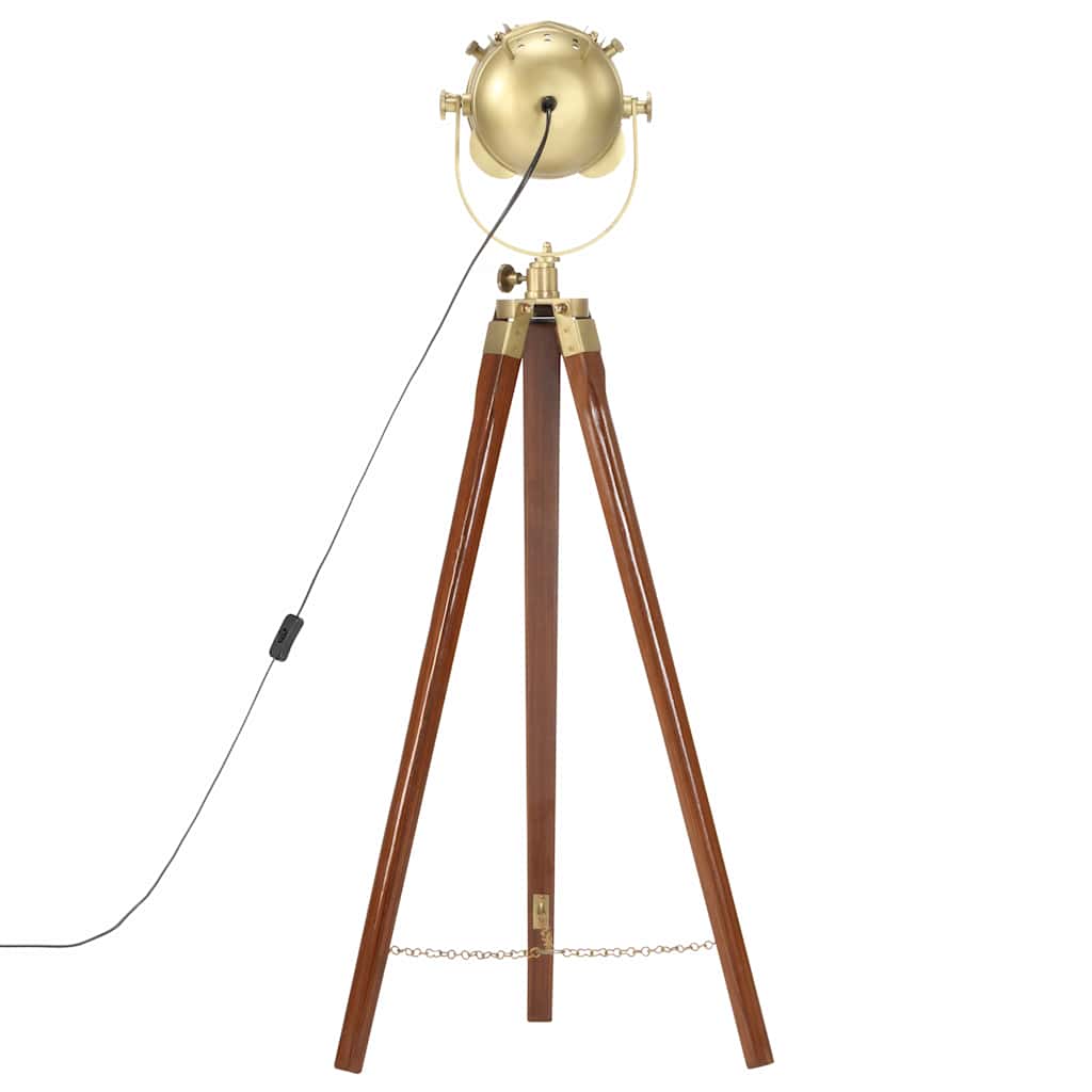 Tripod floor lamp, 97cm, solid mango wood