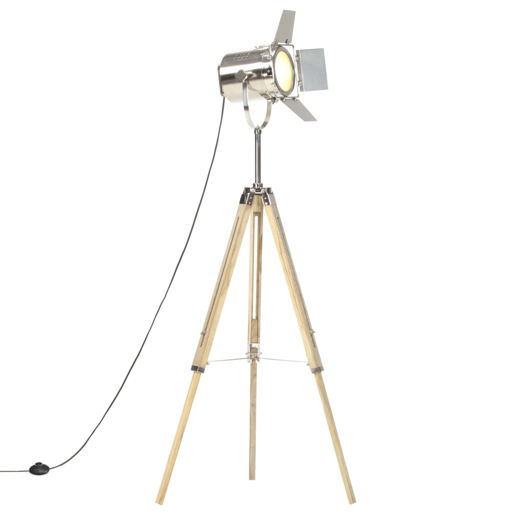 Tripod floor lamp, 140cm, solid mango wood