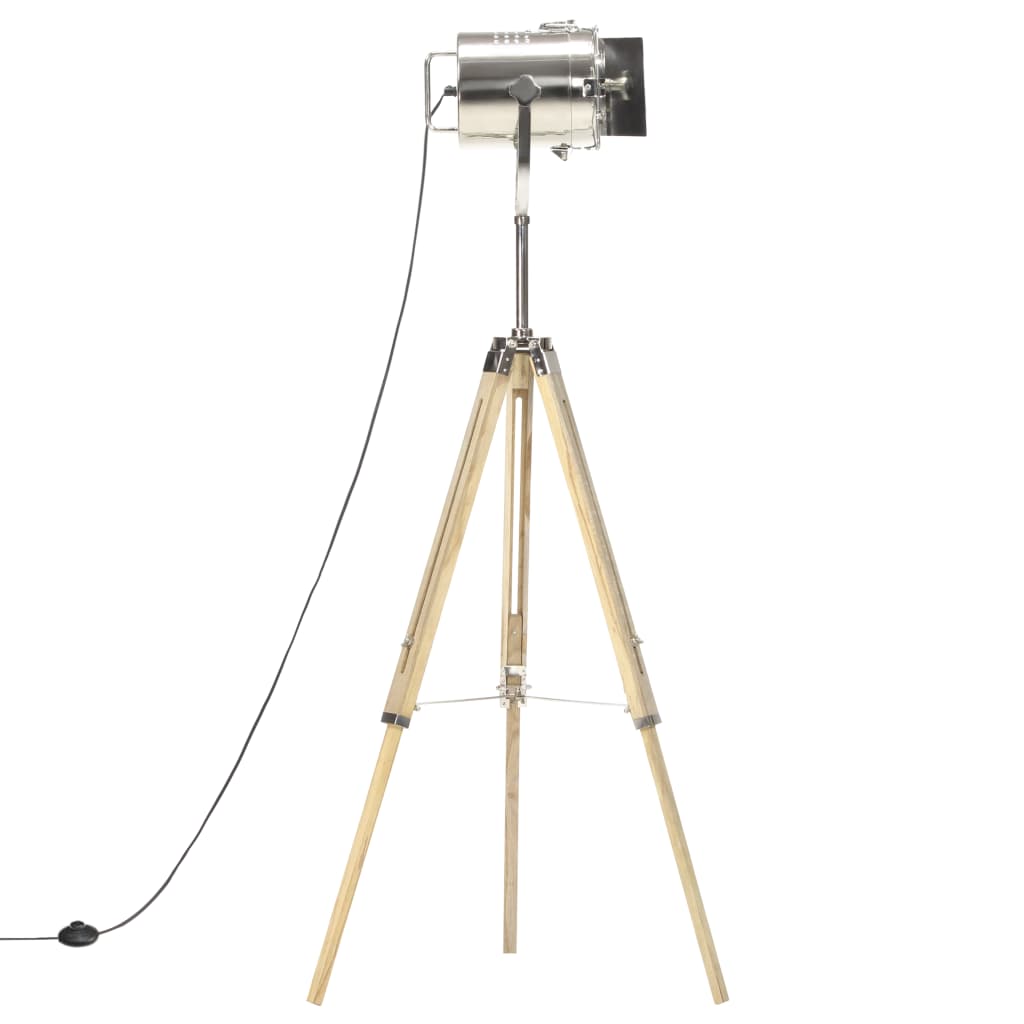 Tripod floor lamp, 140cm, solid mango wood