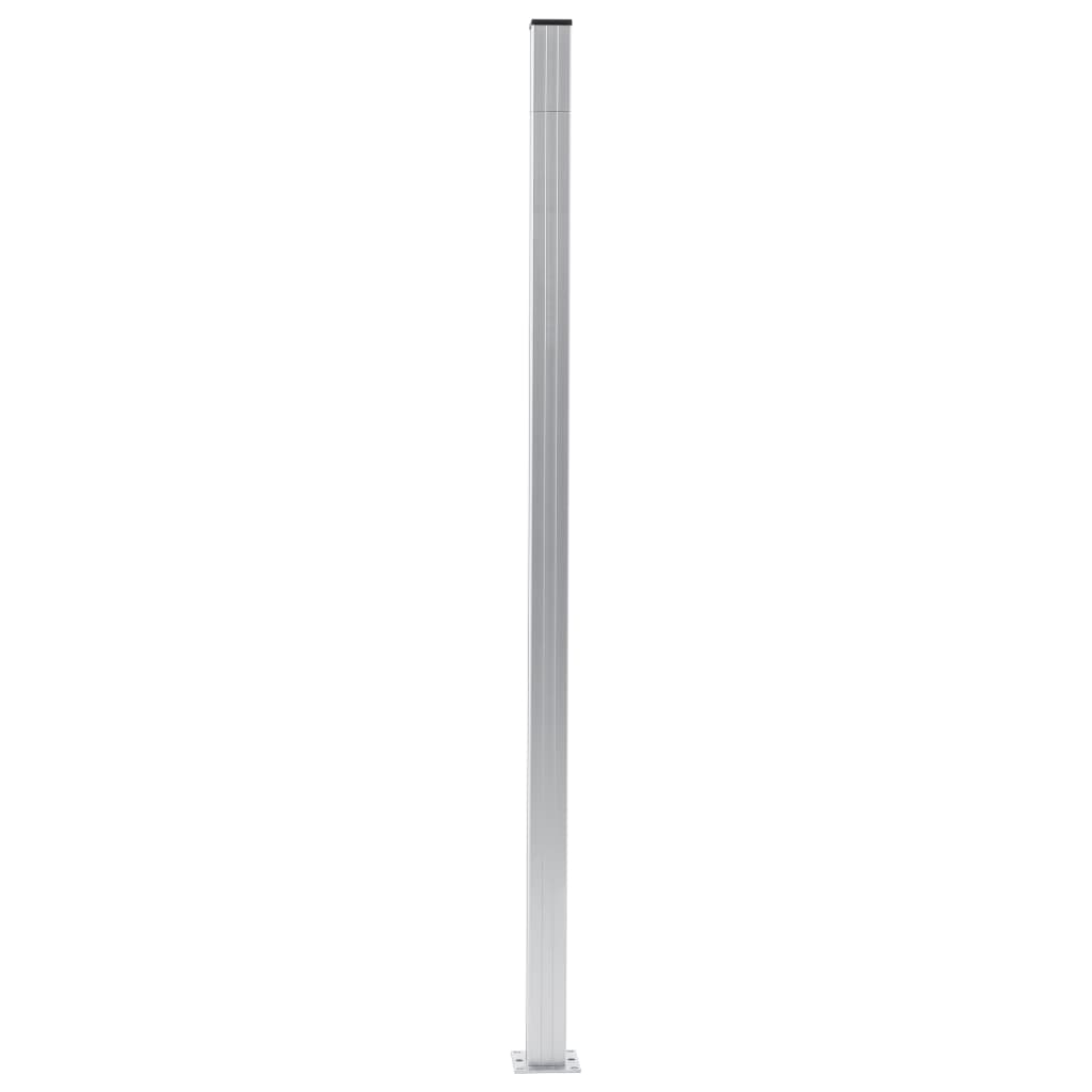 Tvoros stulpai, 2vnt., aliuminis, 185cm