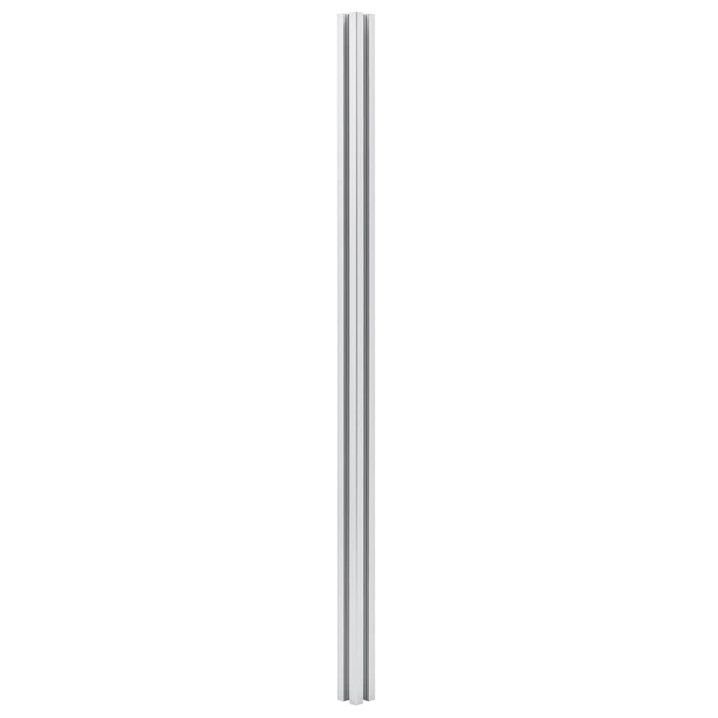 Tvoros stulpai, 2vnt., aliuminis, 185cm