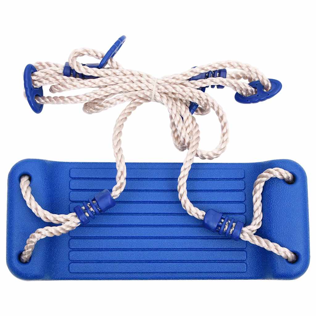 Swing with ropes, 2 pcs., blue, 38x16cm, polyethylene