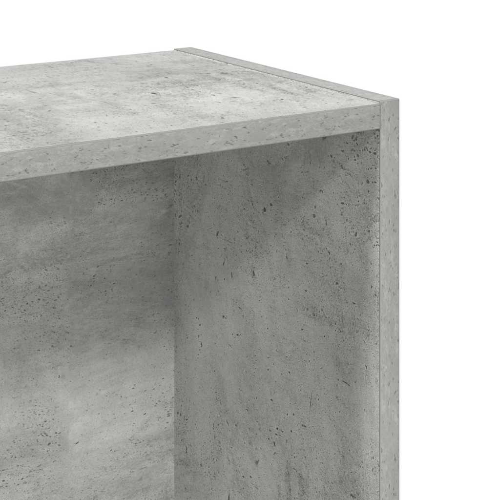 Lentyna knygoms, betono pilkos spalvos, 80x24x75cm, MDP