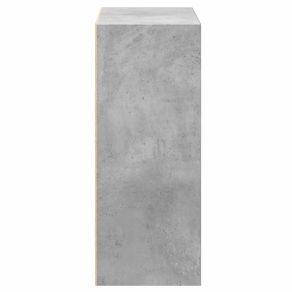 Spintelė knygoms, 2 lentynos, betono pilka, 60x30x76,5cm, MDP