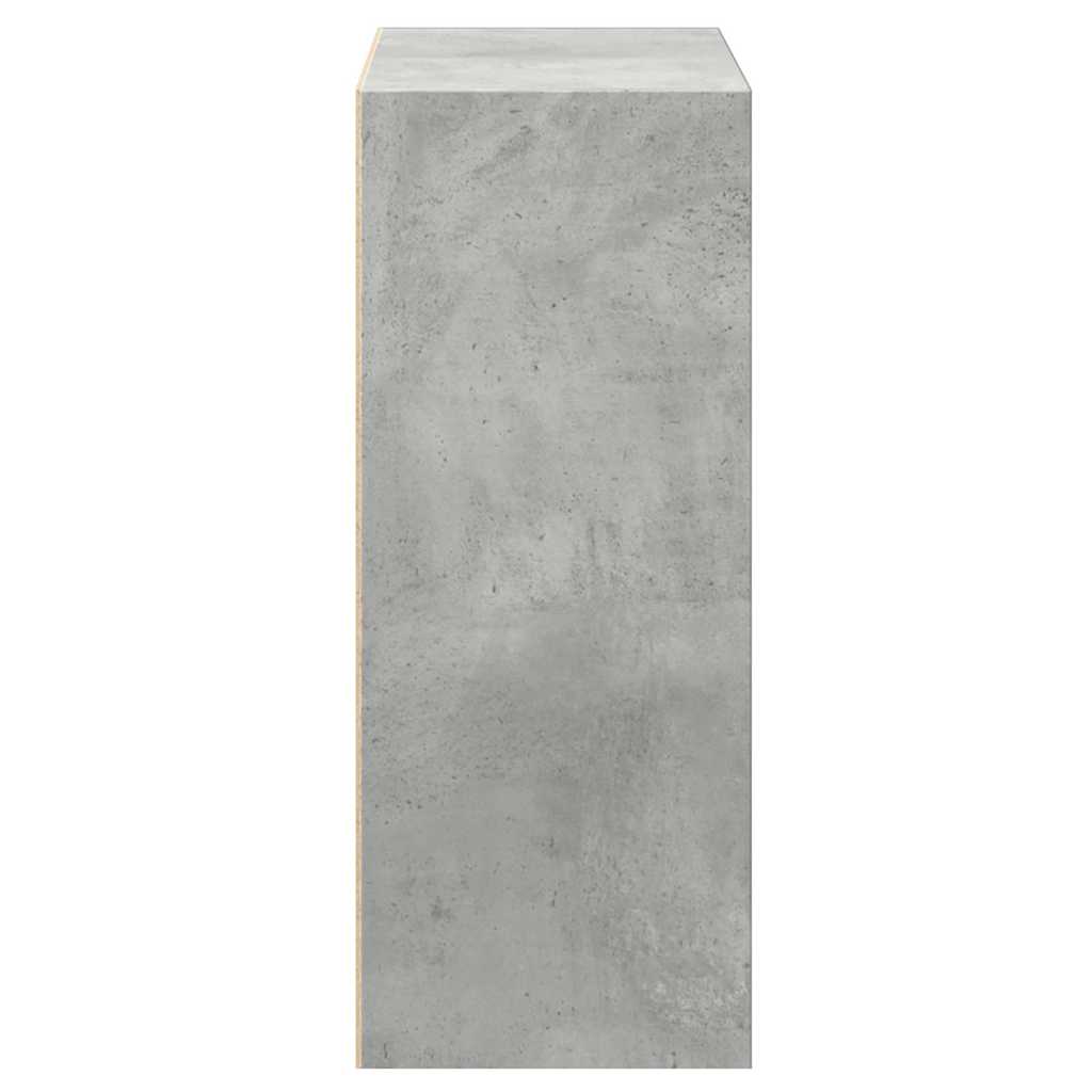 Spintelė knygoms, 2 lentynos, betono pilka, 60x30x76,5cm, MDP