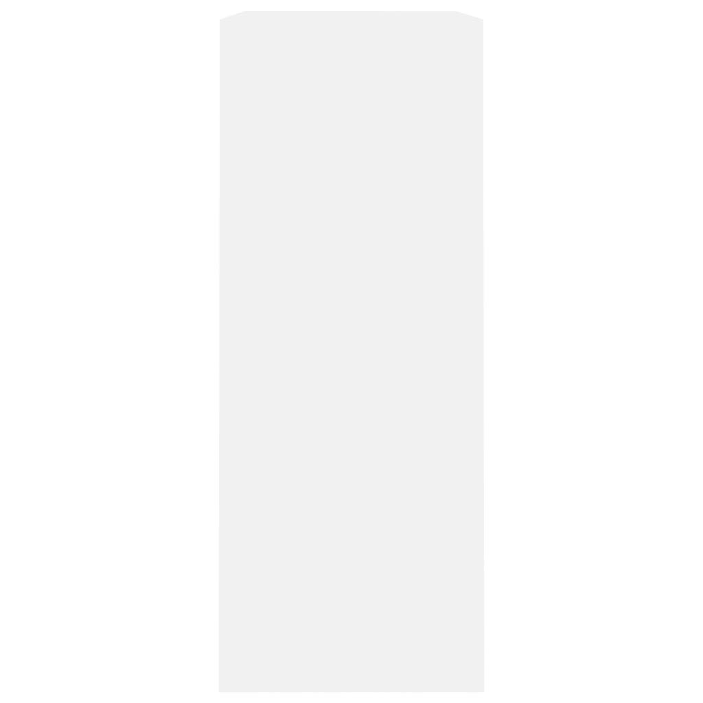 Bookcase, 2 shelves, white, 80x30x76.5cm, wood