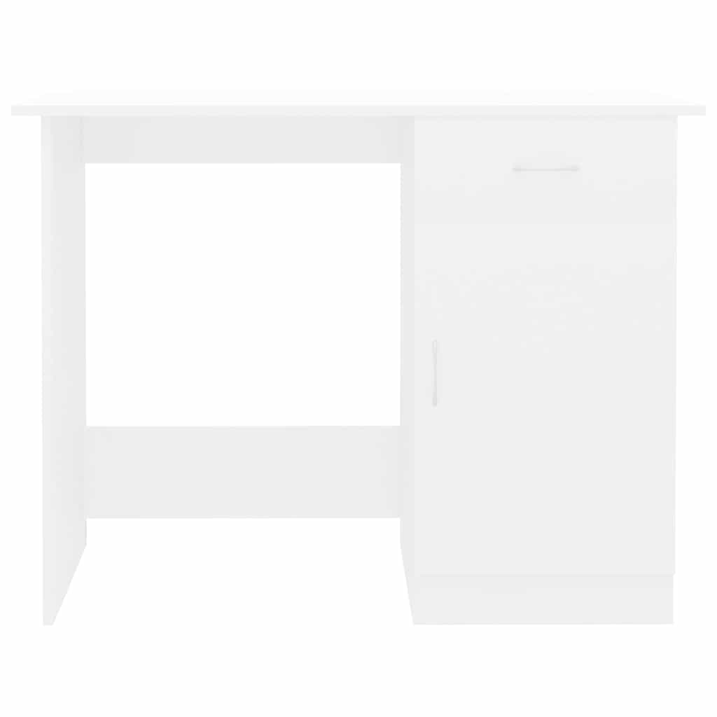 Rašomasis stalas, baltos spalvos, 100x50x76cm, apdirbta mediena