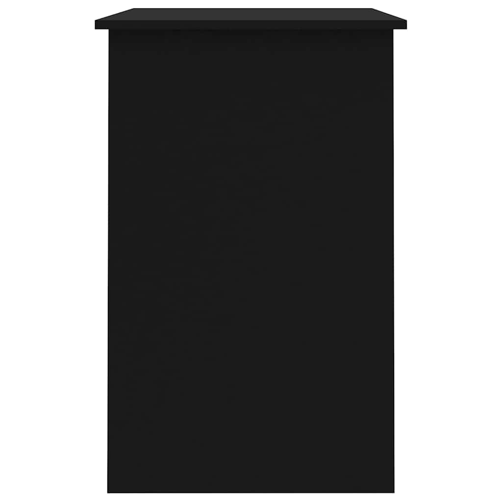 Desk, black, 100x50x76cm, engineered wood