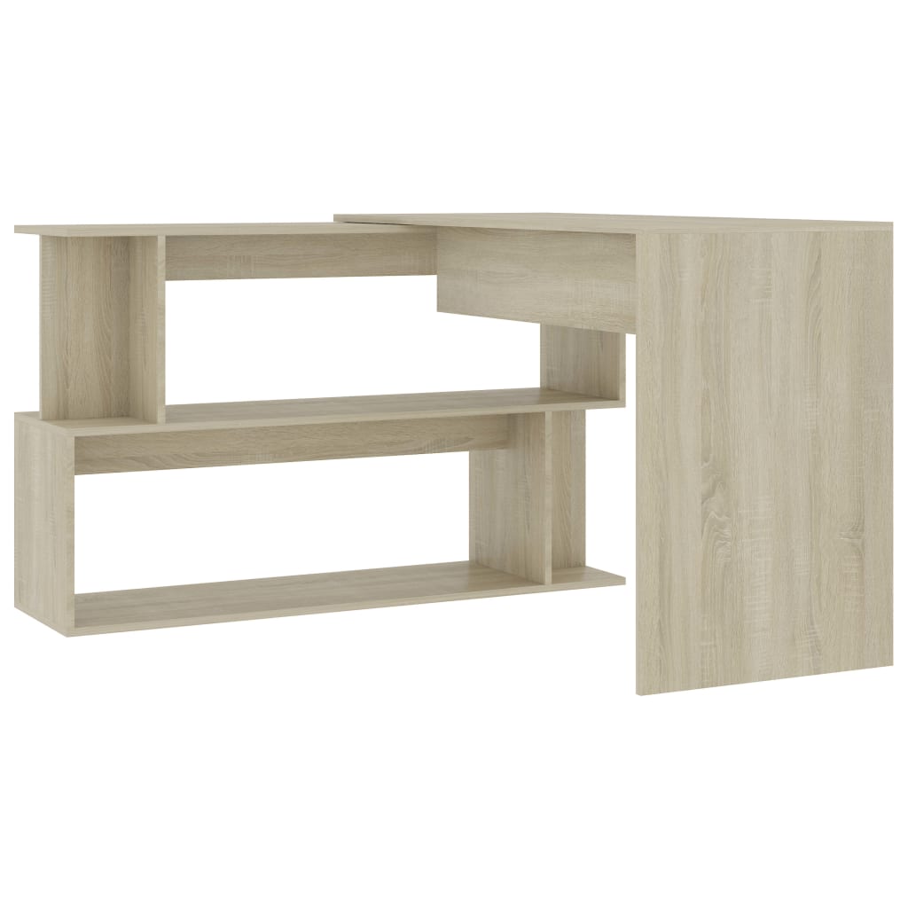 Corner desk, oak, 200x50x76cm, wood