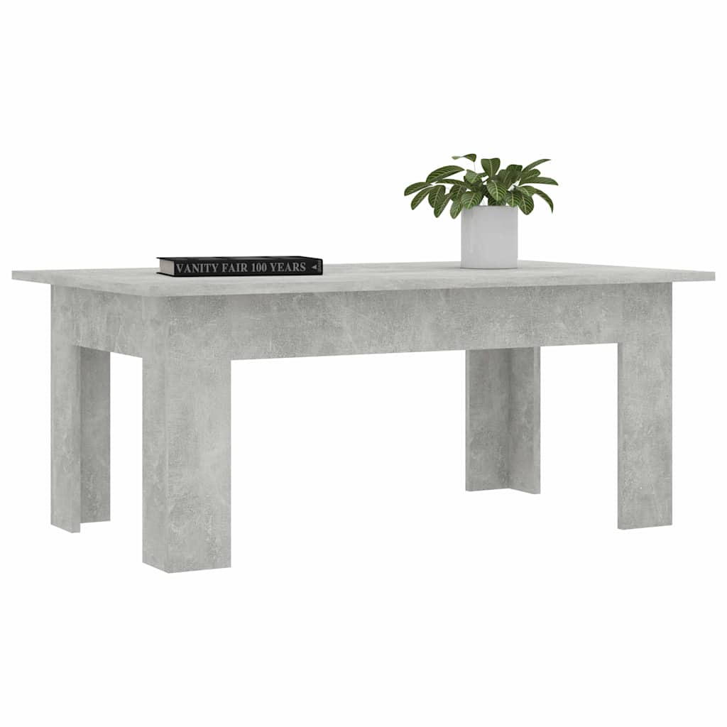 Coffee table, concrete grey, 100x60x42cm, engineered wood