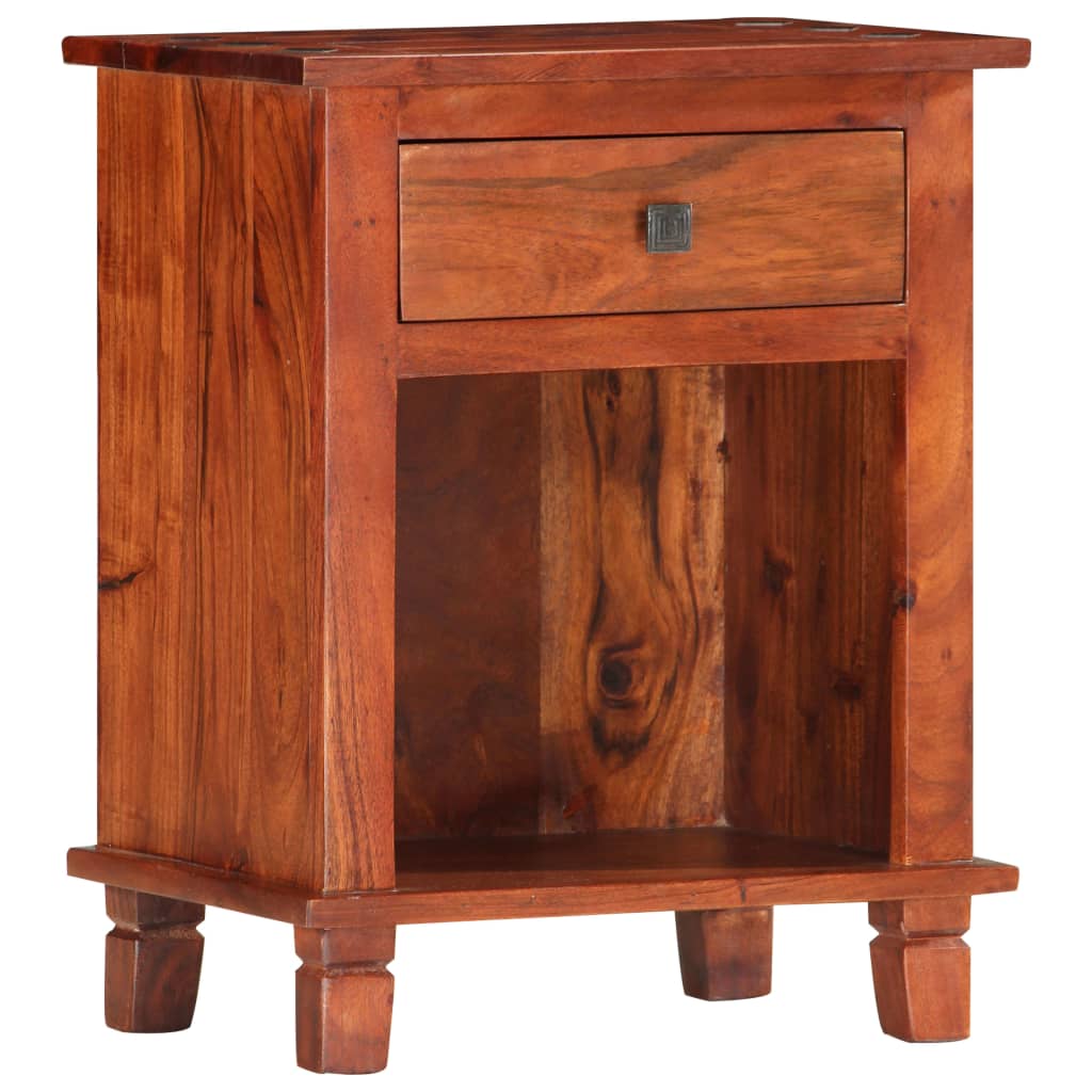 Nightstand, 40x30x50cm, solid acacia wood