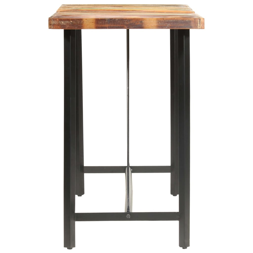 Bar table, 180x70x107cm, solid reclaimed wood