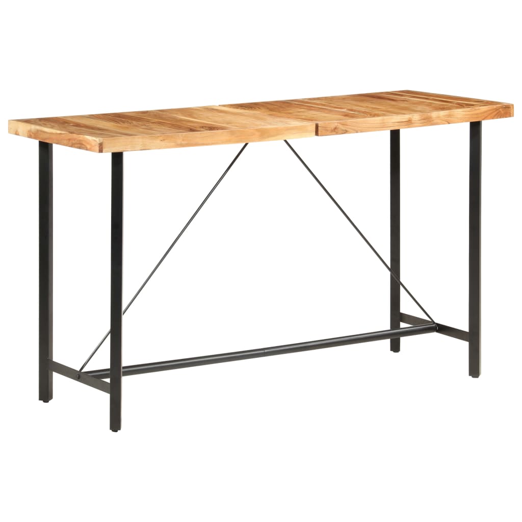 Bar table, acacia wood, 180x70x107 cm