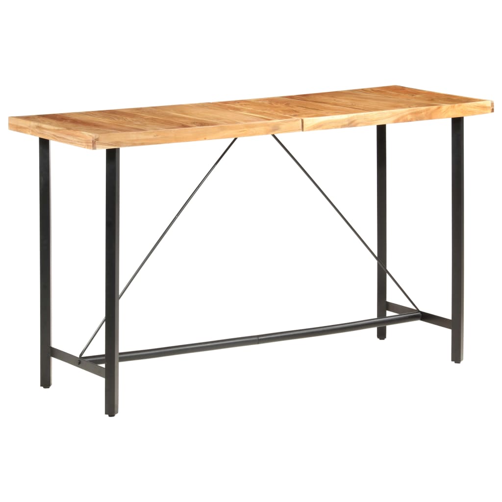 Bar table, acacia wood, 180x70x107 cm