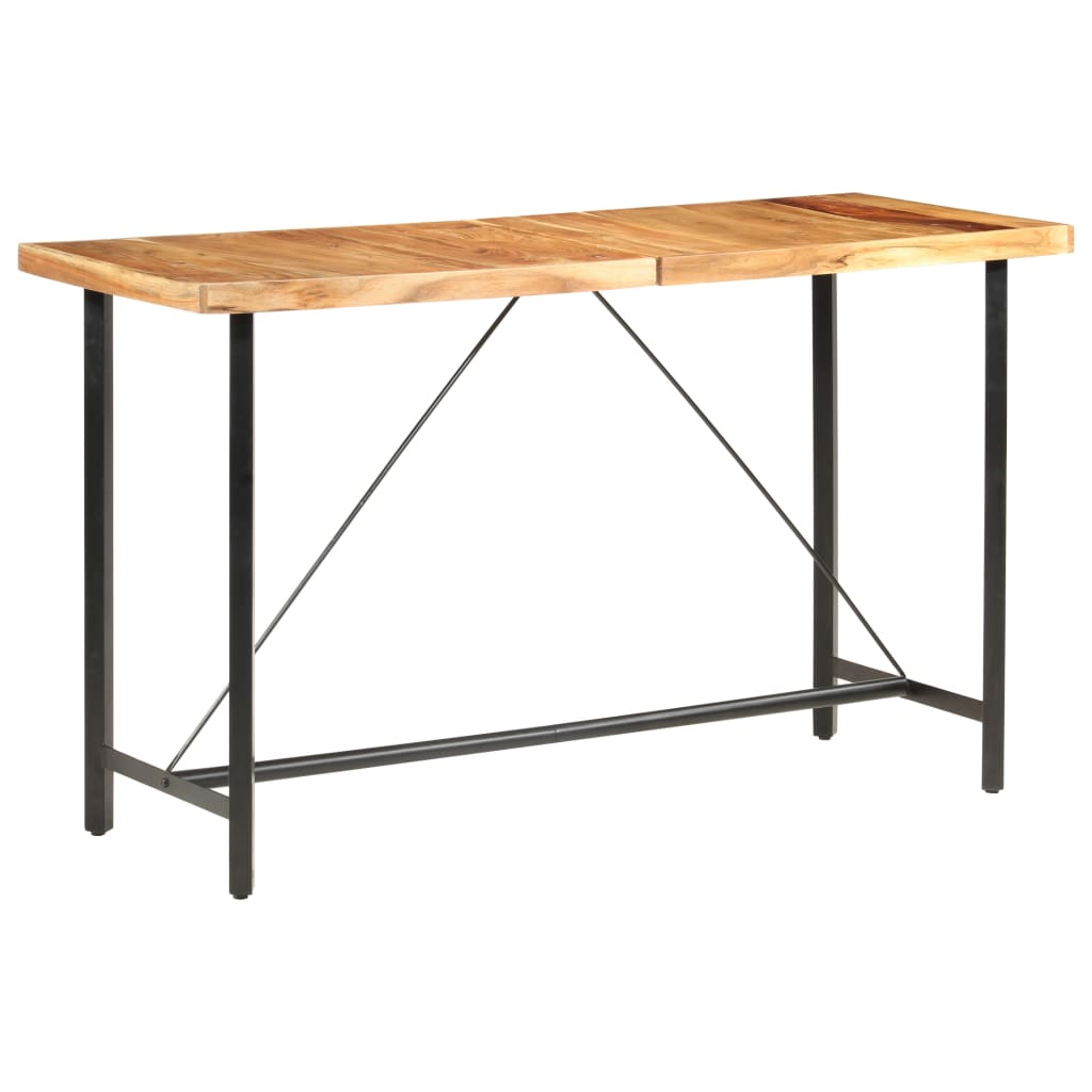 Bar table, acacia wood, 180x70x107 cm