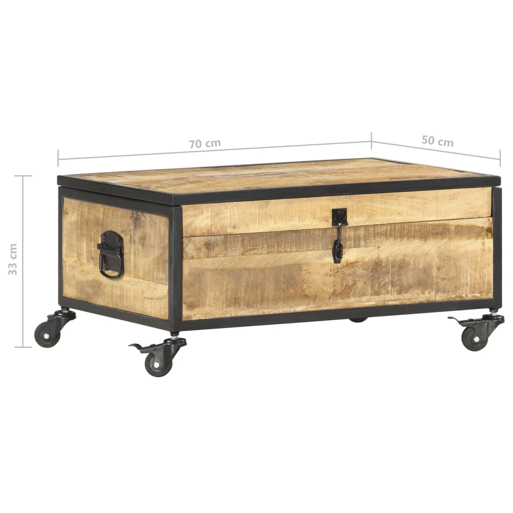 Coffee table, 70x50x33cm, solid mango wood