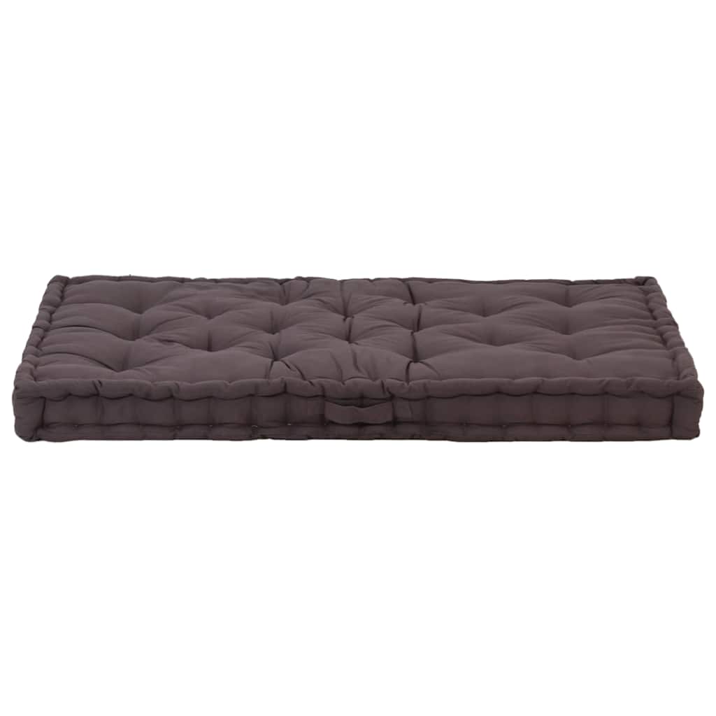 Pallet/floor cushion, anthracite, 120x80x10cm, cotton